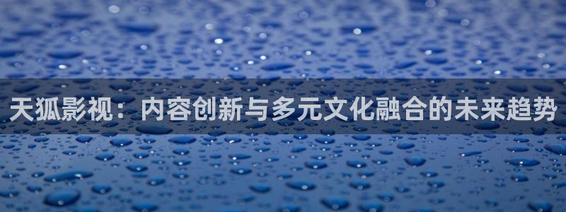 斑马tc25cj：天狐影视：内容创新与多元文化融合的未来趋势